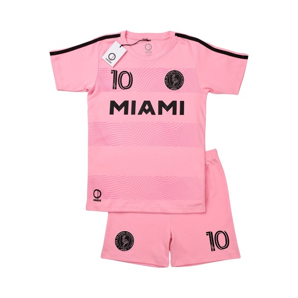 $94 NWT ONSIDE Unisex MIAMI Soccer Pajama Set Futbol Premium Cotton Pink - Picture 6 of 8
